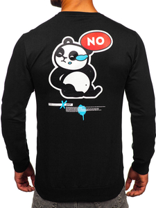 Homme Sweat-shirt imprimé Noir Bolf 8744