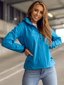 Femme Blouson softshell de transition Bleu Bolf AB056