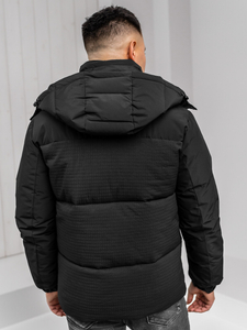 Homme Blouson d'hiver à capuche Noir Bolf 19M1292A1