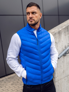 Homme Gilet matelassé Bleu Bolf HDL88006A