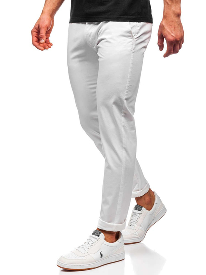Pantalon chino pour homme blanc Bolf 1146     