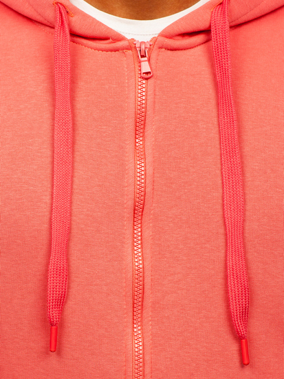 Sweat-shirt corail zippé à capuche pour homme Bolf 2008
