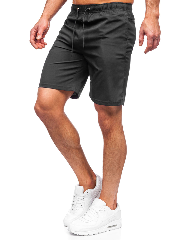 Pantalon court sportif noir pour homme Bolf HH037