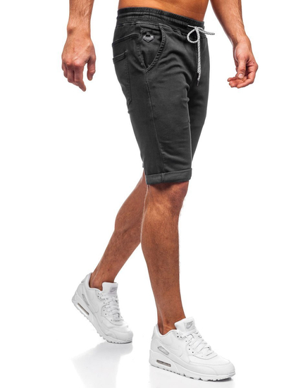 Pantalon court short noir pour homme Bolf KG3723