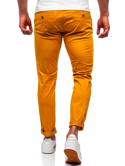 Pantalon chino pour homme orange Bolf 1146