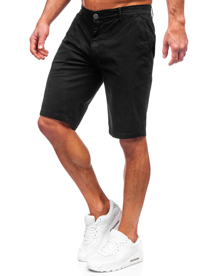 Short en tissu pour homme noir Bolf JX7511