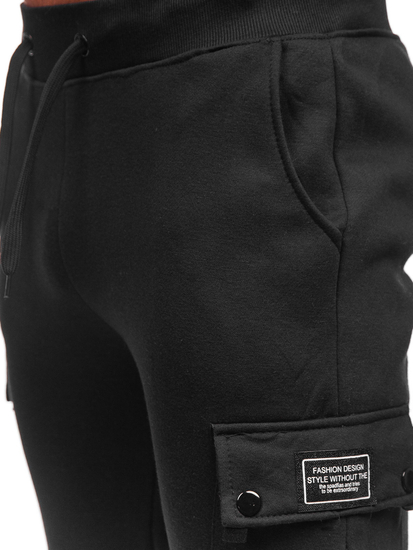 Pantalon cargo de sport pour homme noir Bolf JX325