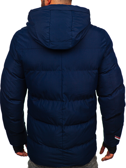 Blouson d'hiver matelassé pour homme bleu foncé Bolf 5M771