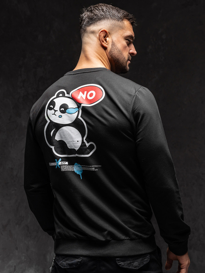 Homme Sweat-shirt imprimé Noir Bolf 8744A1