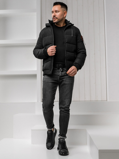 Homme Blouson d'hiver Noir Bolf 31M5031A1