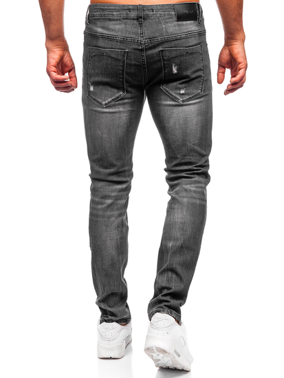 Homme Pantalon en jean slim fit Noir Bolf MP0137N