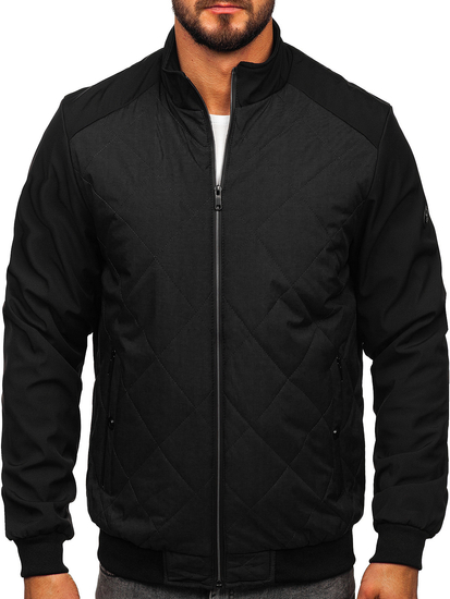 Blouson de transition matelassé pour homme noir Bolf 84M3022