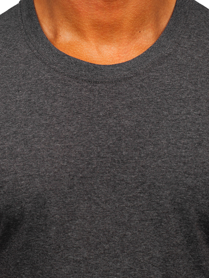 Homme T-shirt basic Graphite Bolf B10