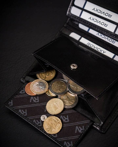 Homme Portefeuille en cuir Noir 25912