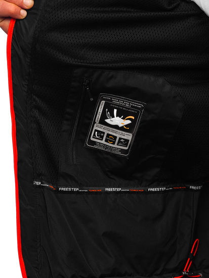 Blouson softshell de transition pour homme noir-orange Bolf WX088A