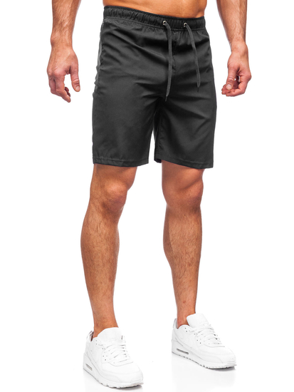 Pantalon court sportif noir pour homme Bolf HH037