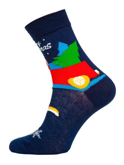 Homme Chaussettes avec le thème de Noël Multicolore-2 Bolf M898-7P-1  7 PACK