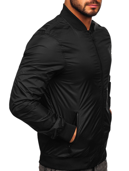 Blouson bomber de transition pour homme noir Bolf 5M708
