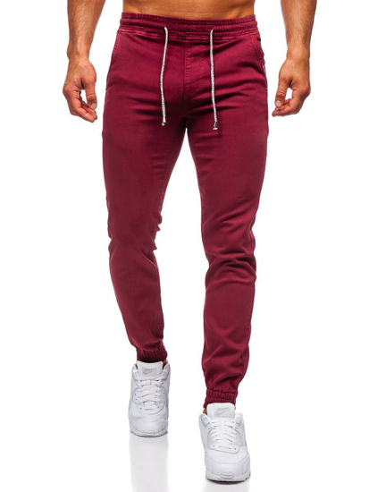 Pantalon jogger bordeaux pour homme Bolf CT8808