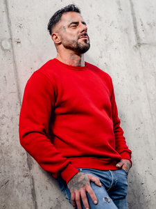 Blouson sans capuche pour homme rouge Bolf 2001A