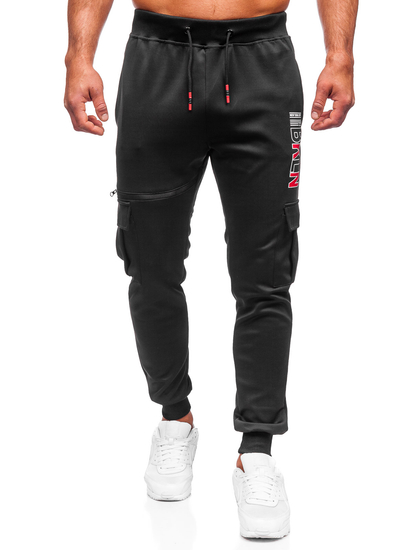 Pantalon sportif noir pour homme Bolf K10287