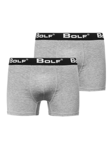Boxer pour homme gris Bolf 0953-2P 2 PACK