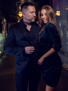 Veste casual pour homme, noire, Bolf 026A