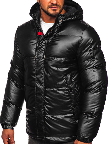 Blouson d'hiver matelassé sportif pour homme noir Bolf EX2125