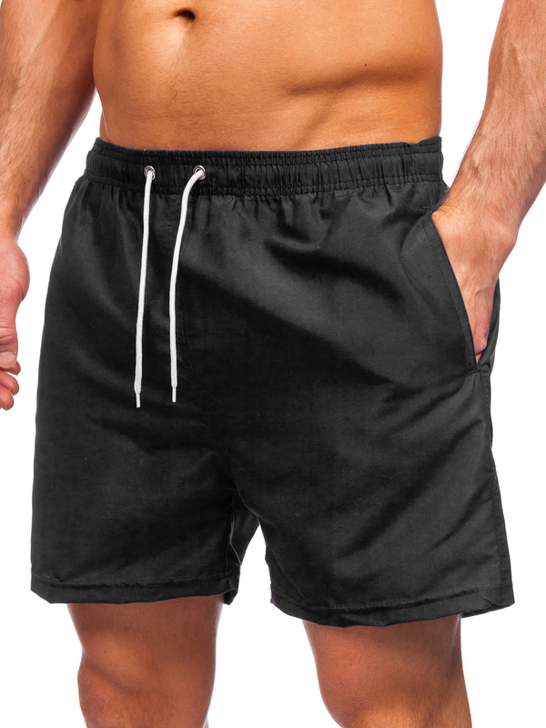 Short de bain noir pour homme Bolf YW02001