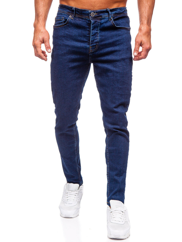 Homme Pantalon en jean regular fit Bleu foncé Bolf 6296