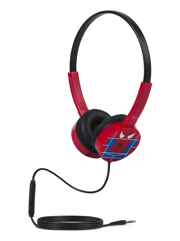 Casque filaire avec microphone rouge Spider-Man pour enfants W15SM