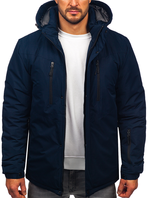 Homme Blouson d'hiver Bleu foncé Bolf 22M320