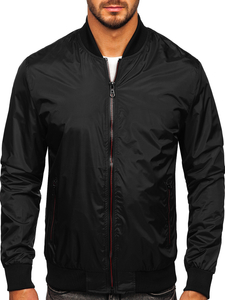 Blouson bomber de transition pour homme noir Bolf 7116