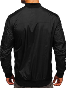 Blouson bomber de transition pour homme noir Bolf 7116