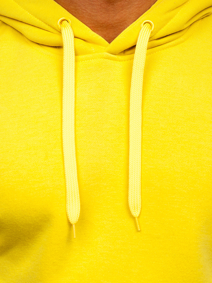 Sweat-shirt pour homme à capuche jaune clair kangourou Bolf 2009