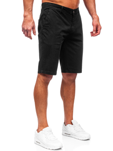 Short en tissu pour homme noir Bolf JX7511