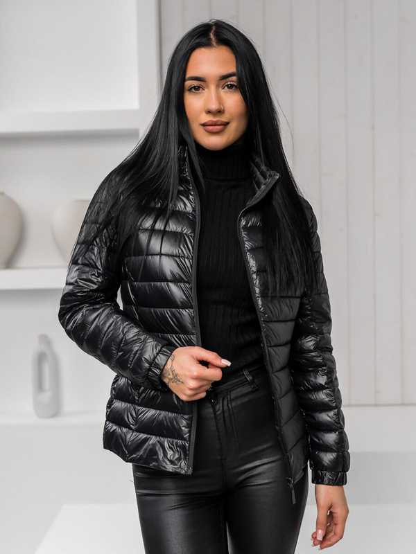 Femme Blouson matelassée mi-saison Noir Bolf 5M706A