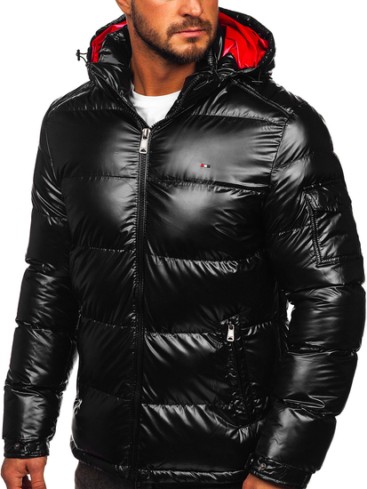 Blouson d'hiver matelassé sportif pour homme noir Bolf EX2138