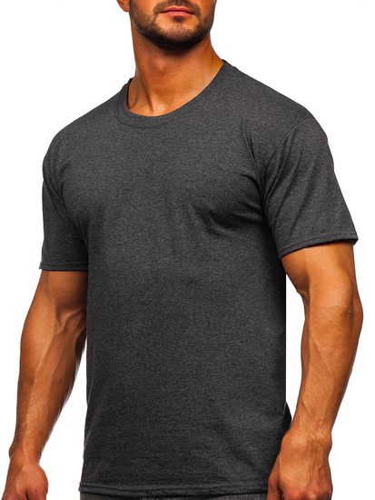 Homme T-shirt basic Graphite Bolf B10