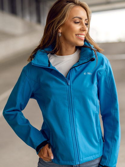 Femme Blouson softshell de transition Bleu Bolf AB056