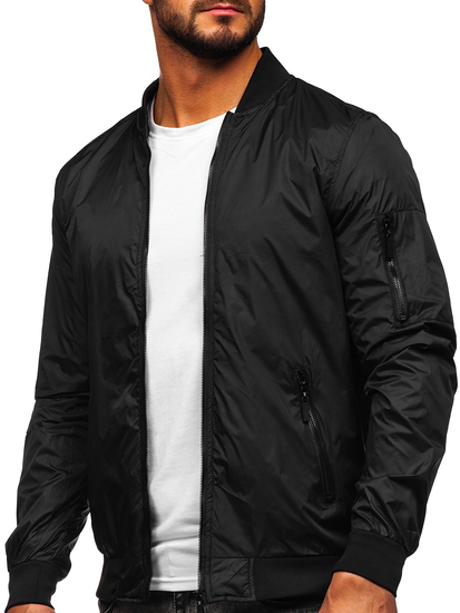 Blouson bomber de transition pour homme noir Bolf 5M708