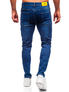 Homme Pantalon en jean slim fit Bleu foncé Bolf 6736