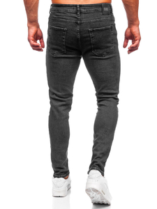 Homme Pantalon en jean regular fit Noir Bolf 6112