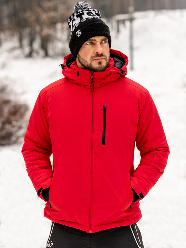 Blouson d'hiver sportif pour homme rouge Bolf HH011