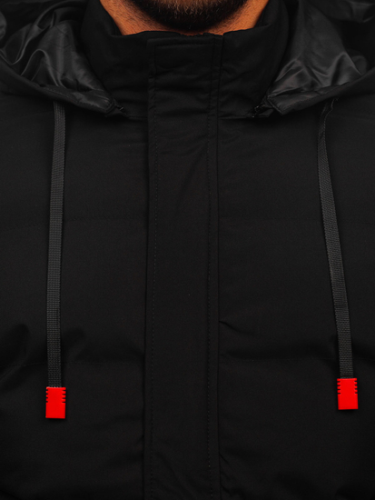 Homme Blouson d'hiver matelassé Noir Bolf HSS047