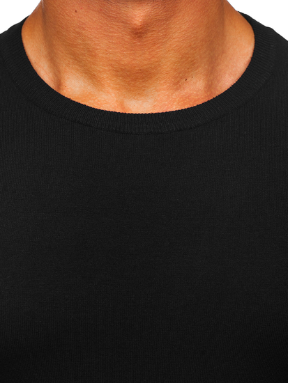 Le pull pour homme noir Bolf MMB602