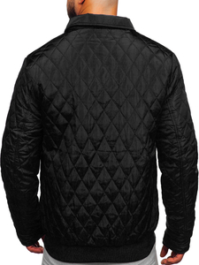 Blouson de transition matelassé pour homme noir Bolf M13081