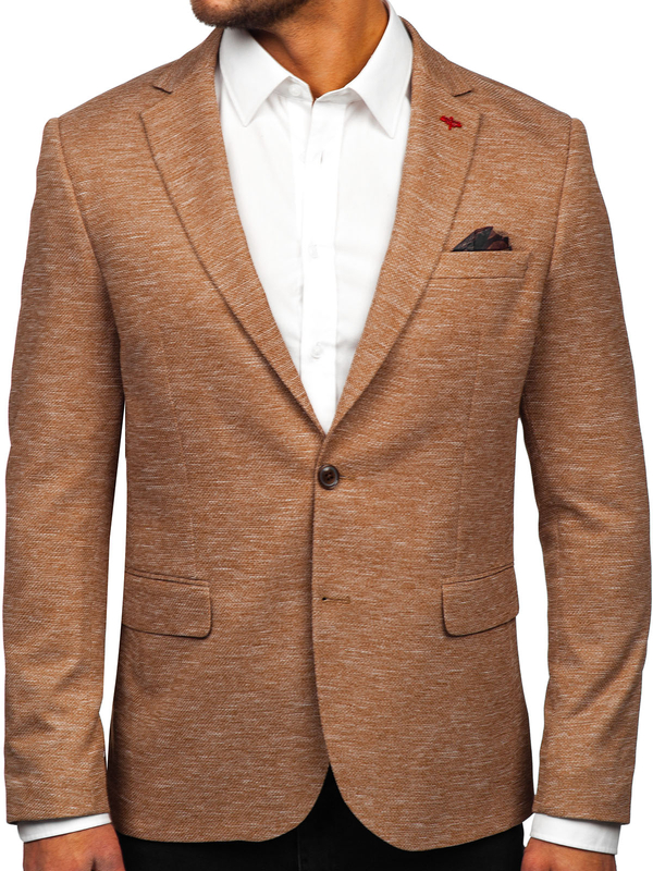 Homme Veste casual Camel Bolf 09