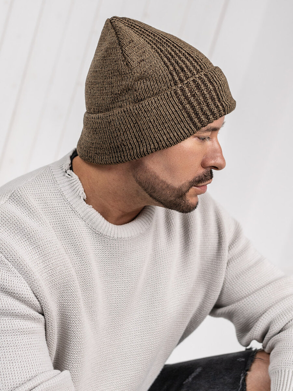 Homme Bonnet d'hiver chaud Marron Bolf 386010