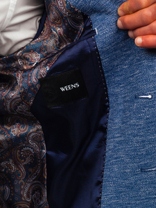 Homme Veste casual Bleu Bolf 019